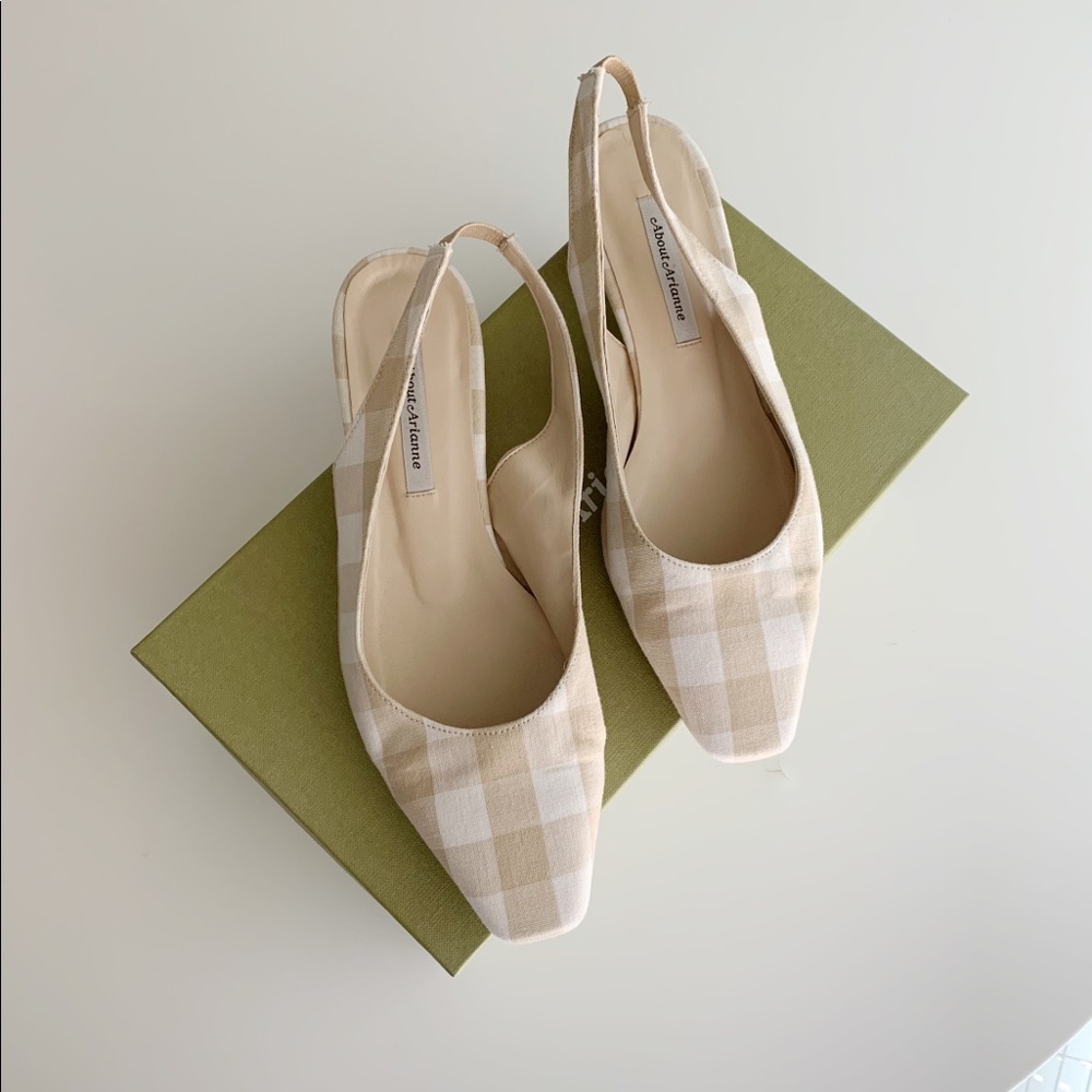About Arianne sling back flats
